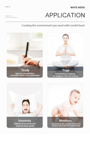 Ambient difuzor Blossom sa belim šumom i zvucima prirode-white noise