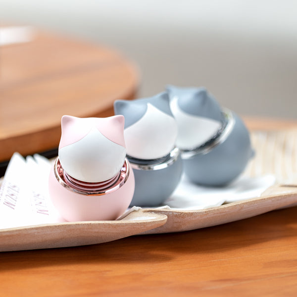 Cookie Cat aroma difuzor Blossom – prenosivi difuzor za auto, roze i siva boja