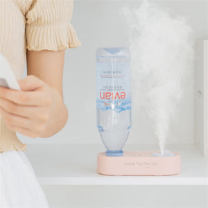 Zeleni H2O aroma difuzor Blossom tokom rada-prenosivi-difuzer  sa LED dišućim svetlom– koristi flašicu od 0,5 L kao rezervoar