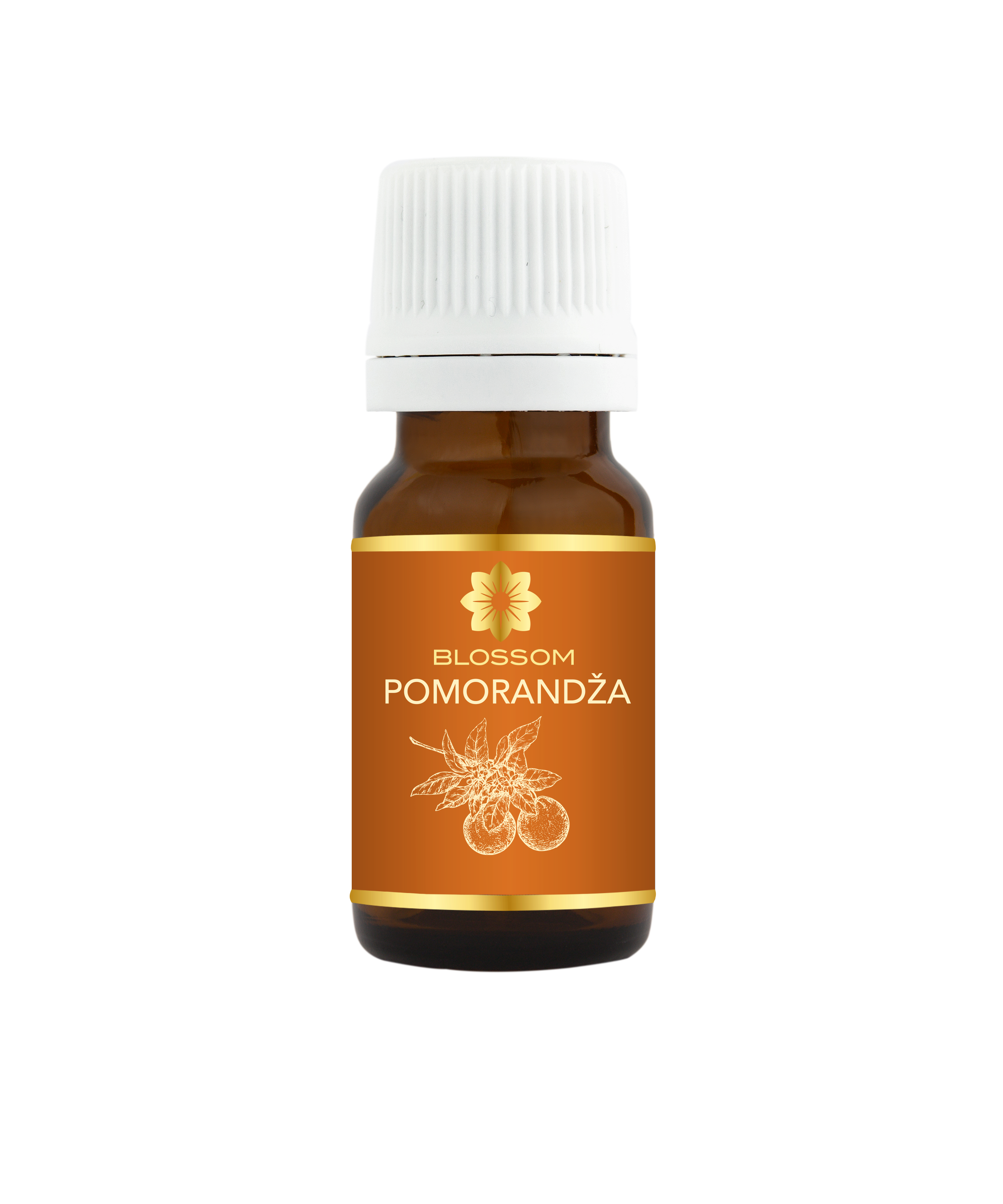 Blossom aromaterapija – eterično ulje pomorandže (Citrus sinensis / Orange essential oil), sunčana citrusna aroma za smirenje, radost i podizanje raspoloženja.