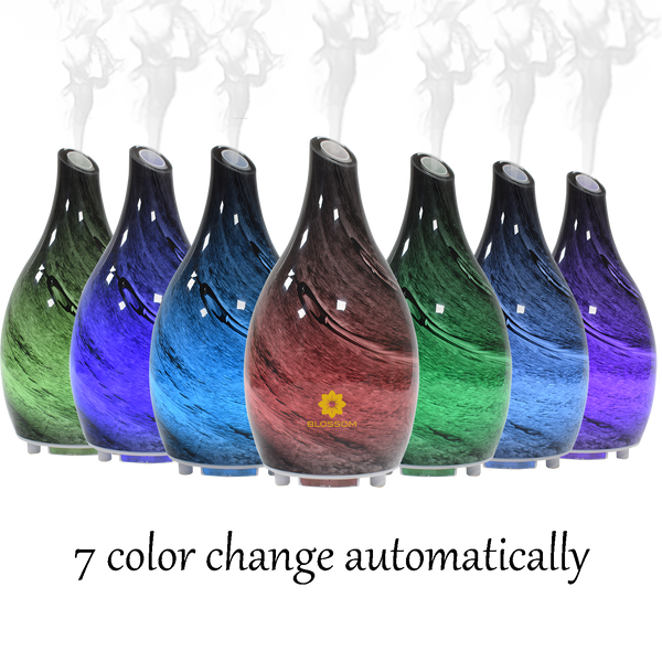 Sky aroma difuzor Blossom – ručno duvano staklo sa LED svetlom