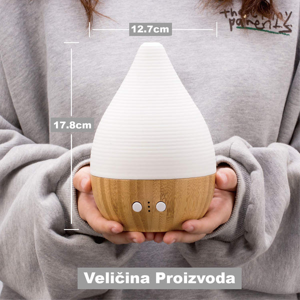 BEE HIVE keramički ultrazvučni difuzer Blossom – fina magla i ambijentalno toplo svetlo