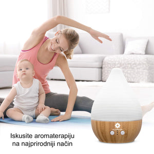 BEE HIVE keramički ultrazvučni difuzer Blossom – fina magla i ambijentalno toplo svetlo