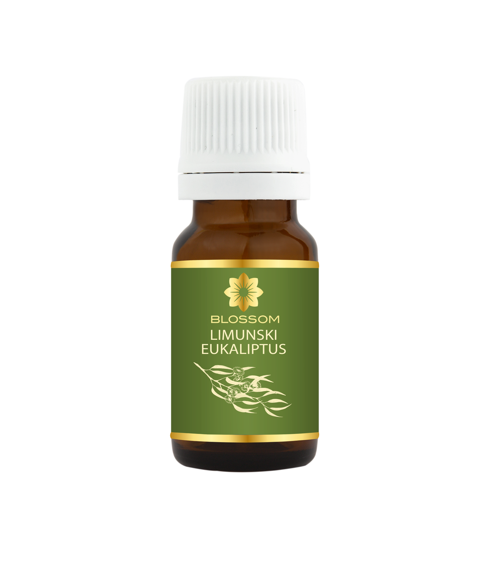 Blossom aromaterapija – eterično ulje limunski eukaliptus (Eucalyptus Citriodora / Lemon Eucalyptus essential oil), citrusno-sveža aroma za disanje, osveženje i prirodnu zaštitu.