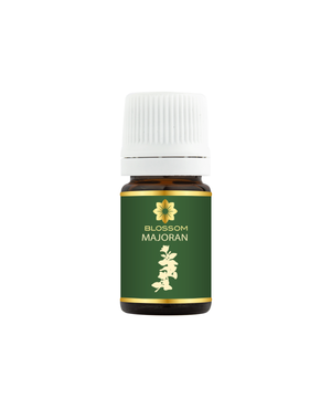 Blossom aromaterapija – eterično ulje majorana (Origanum majorana / Marjoram essential oil), blaga biljno-cvetna aroma za smirenje, san, cirkulaciju i emocionalnu ravnotežu.