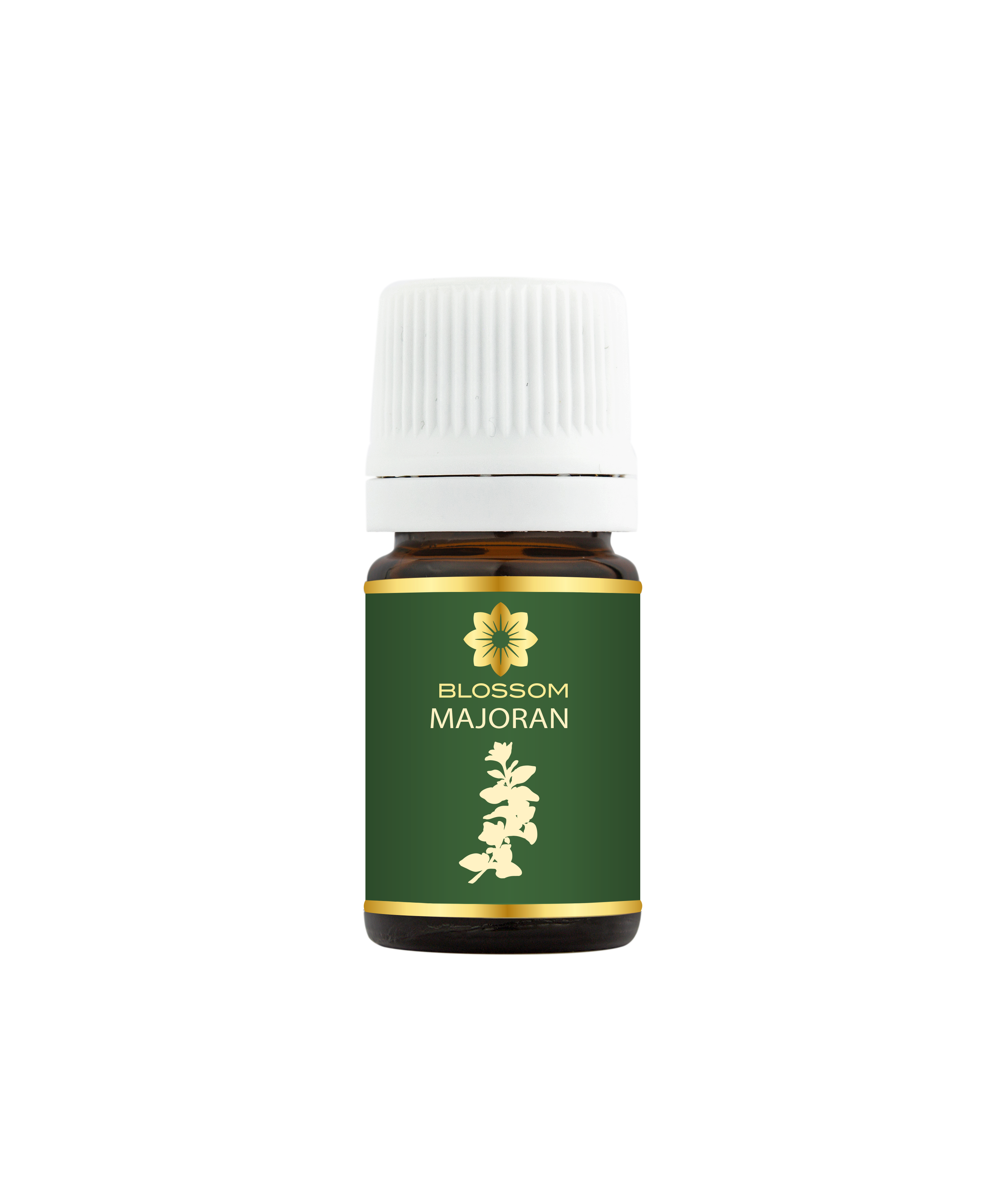 Blossom aromaterapija – eterično ulje majorana (Origanum majorana / Marjoram essential oil), blaga biljno-cvetna aroma za smirenje, san, cirkulaciju i emocionalnu ravnotežu.