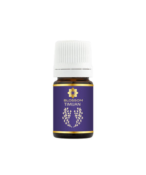 Blossom aromaterapija – eterično ulje timijan (Thymus Vulgaris / Thyme essential oil), topla biljna aroma za vitalnost, energiju i osnažujući ambijent.