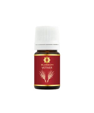 Blossom aromaterapija – eterično ulje vetiver (Vetiveria zizanoides / Vetiver essential oil), zemljana aroma za smirenje, uzemljenje i emocionalni balans.