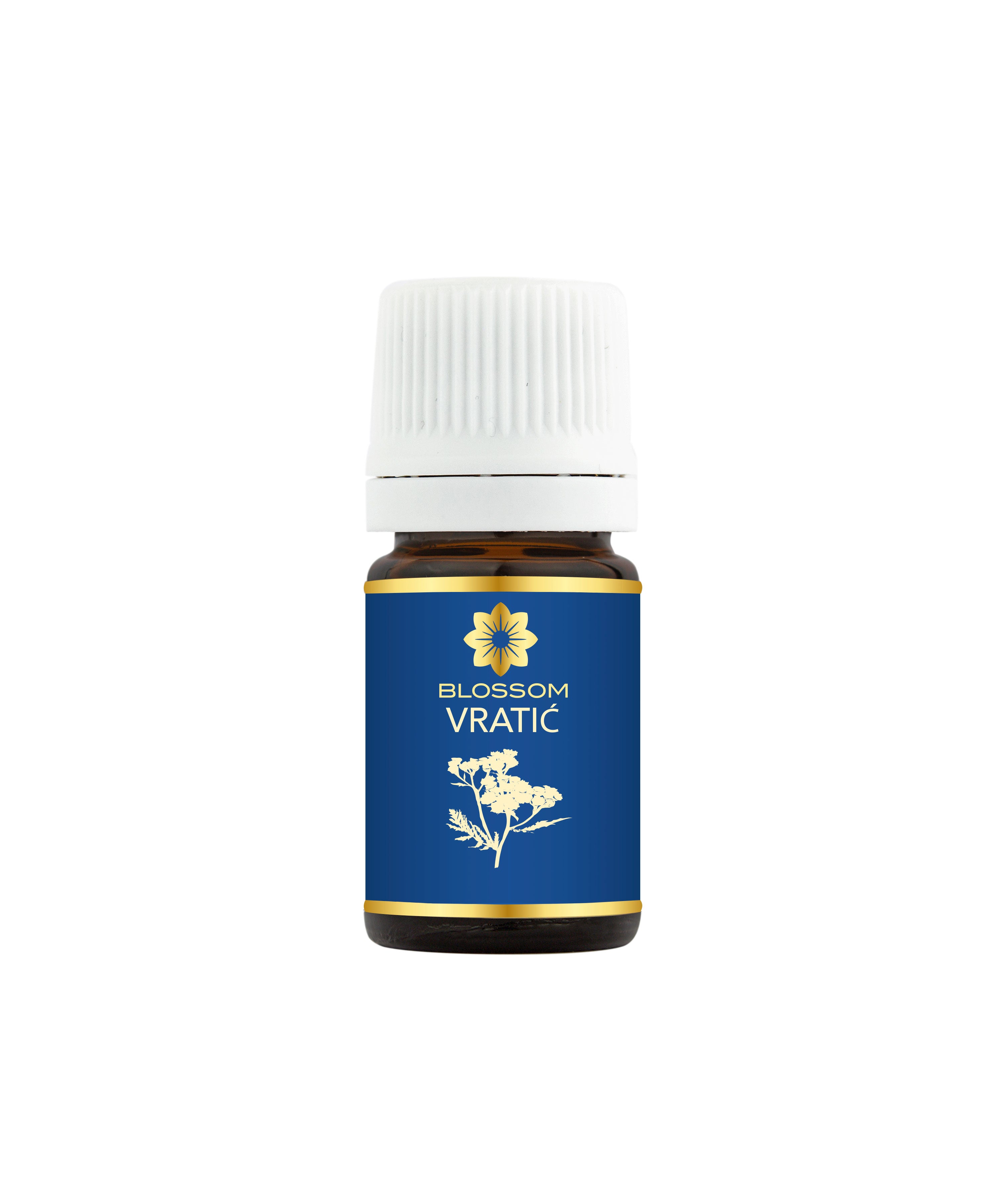 Blossom aromaterapija – eterično ulje vratić (Tanacetum vulgare / Tansy essential oil), snažna biljna aroma za energetsko čišćenje i jasnoću prostora.