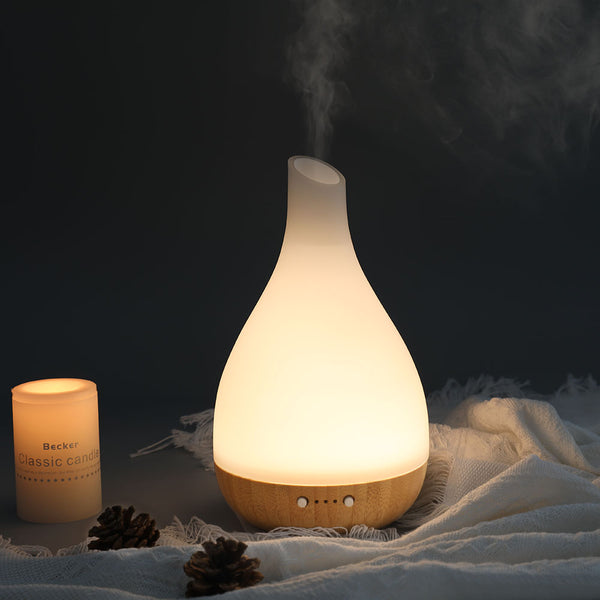 Difuzer FLAME – ručno duvano staklo i bambus sa efektom upaljene sveće