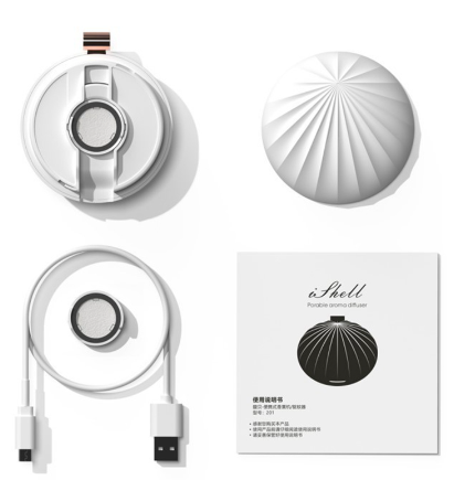 SHELL prenosivi aroma difuzer Blossom – difuzer bez vode za mobilnu aromaterapiju